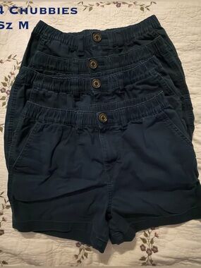 chubbies Kids Navy Elastic-Waist Casual Shorts
